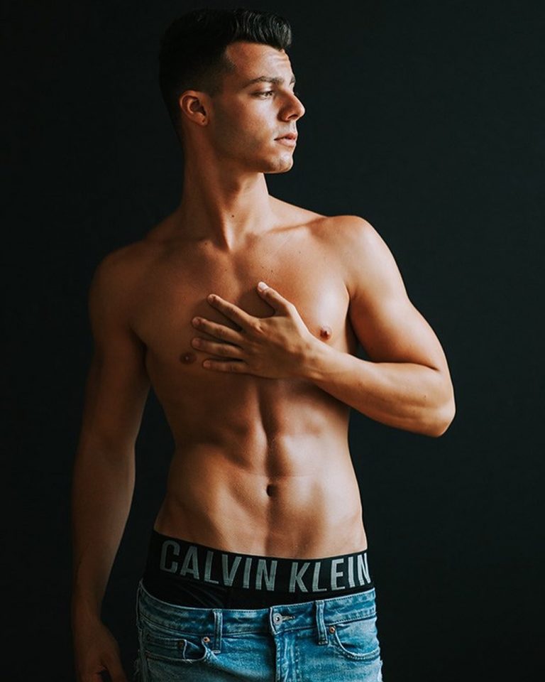 Model Logan Monteleone in Calvin Klein Men's Underwear